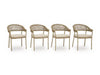 Ocean Park Outdoor Arm Chair with Cushion (Set of 4)