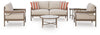 Big Creek Cove Outdoor Love/Chairs/Tables Set (Set of 5)