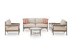 Big Creek Cove Outdoor Love/Chairs/Tables Set (Set of 5)