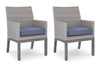 Dillon Beach Outdoor Arm Chair with Cushion (Set of 2)