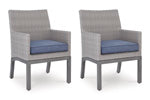 Dillon Beach Outdoor Arm Chair with Cushion (Set of 2)