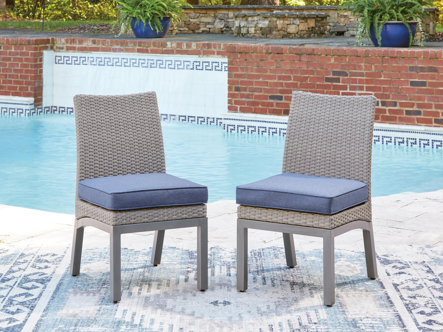Dillon Beach Outdoor Side Chair with Cushion (Set of 2)