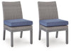 Dillon Beach Outdoor Side Chair with Cushion (Set of 2)