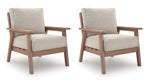 Cliffs Beach Outdoor Lounge Chair with Cushion (Set of 2)