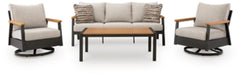 Carlsbad Beach Outdoor Sofa/Chairs/Table (Set of 4)