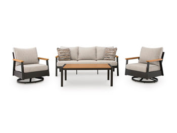 Carlsbad Beach Outdoor Sofa/Chairs/Table (Set of 4)