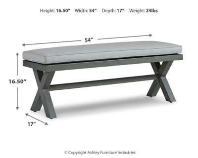 Banco de exterior Elite Park con cojín