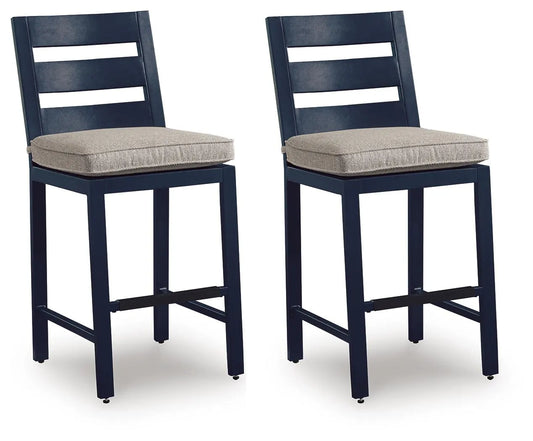 Mabry Shores Outdoor Counter Height Bar Stool (Set of 2)