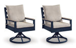Mabry Shores Outdoor Swivel Chair with Cushion (Set of 2)