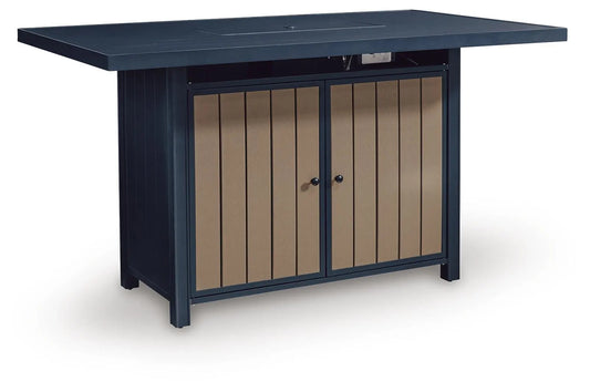 Mabry Shores Outdoor Bar Table with Fire Pit