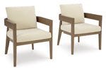 Sillón de comedor exterior Serene Bay con cojín (juego de 2)