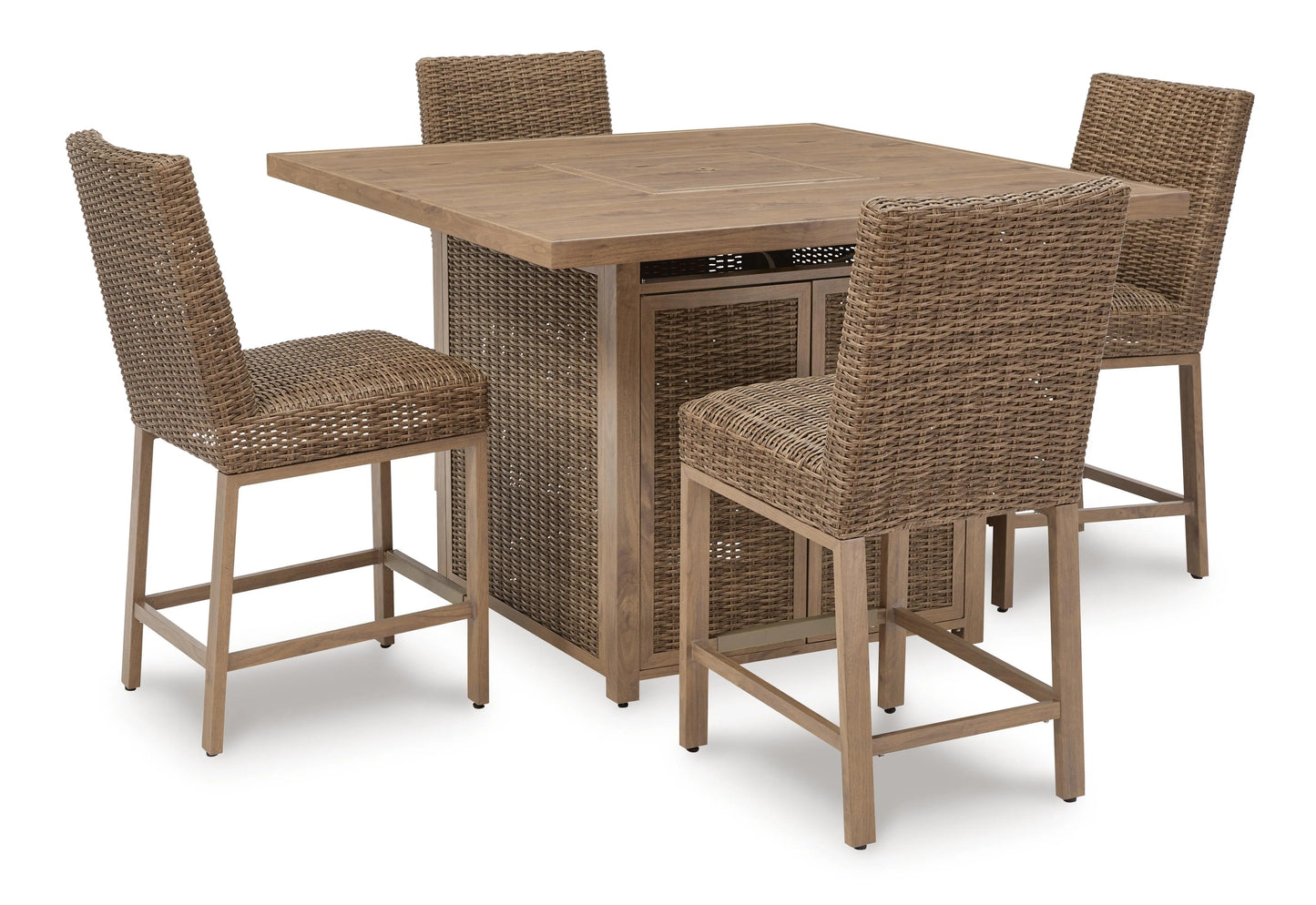 Mesa de bar para exteriores Walton Bridge y 4 taburetes