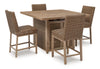 Mesa de bar para exteriores Walton Bridge y 4 taburetes
