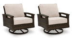 Drakes Beach Outdoor Swivel Lounge Chair (Set of 2)