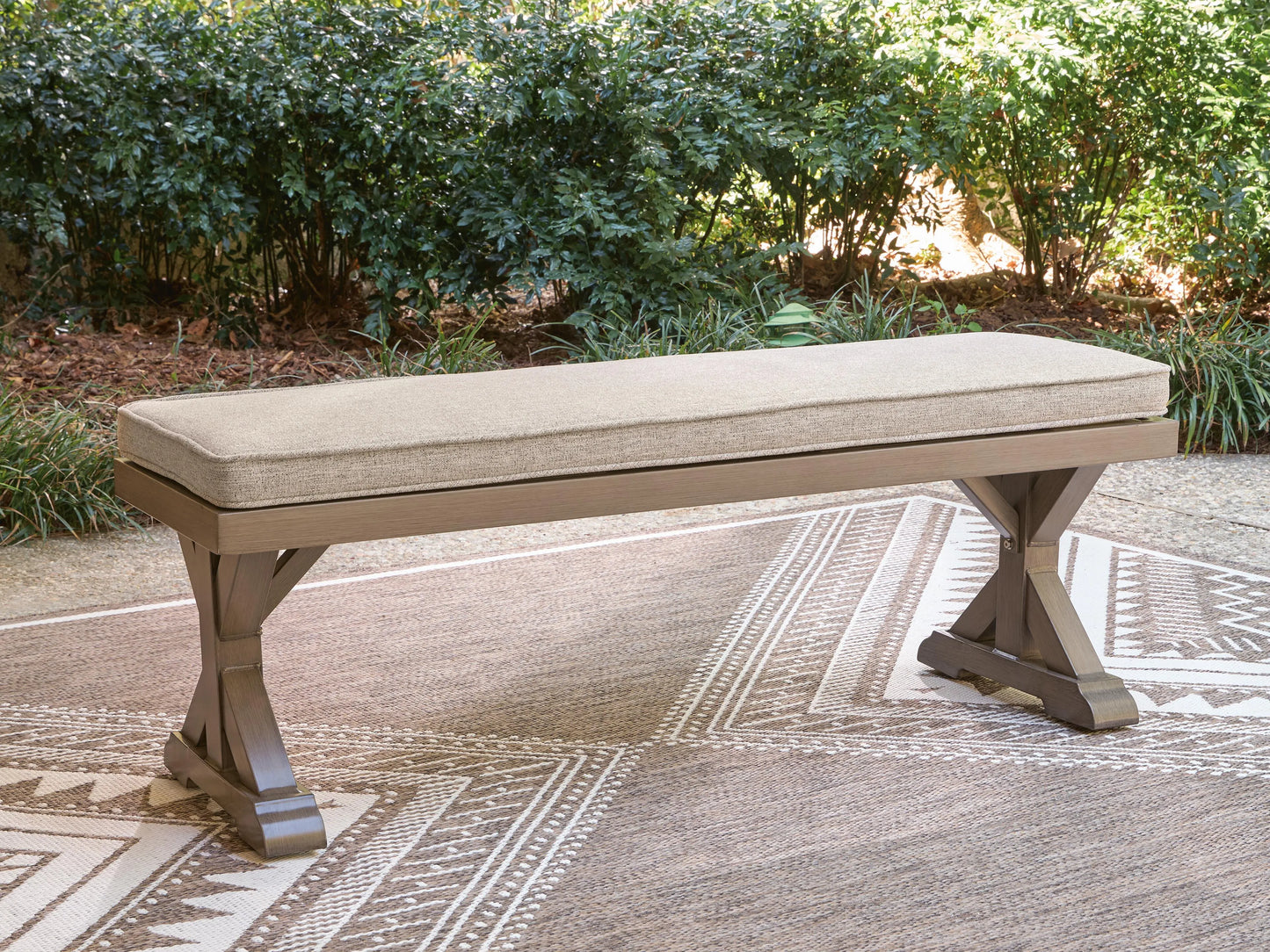 Revare Beach Bench with Cushion