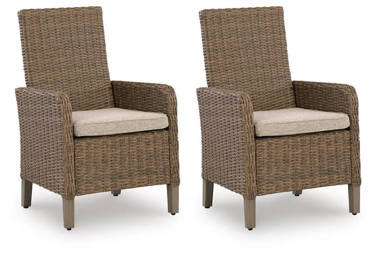 Revare Beach Arm Chair with Cushion (Set of 2)