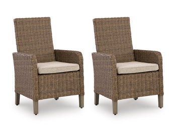 Revare Beach Arm Chair with Cushion (Set of 2)