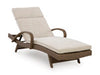 Revare Beach Chaise Lounge with Cushion