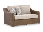 Revare Beach Outdoor Loveseat with Cushion
