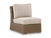 Revare Beach Outdoor Armless Chair with Cushion
