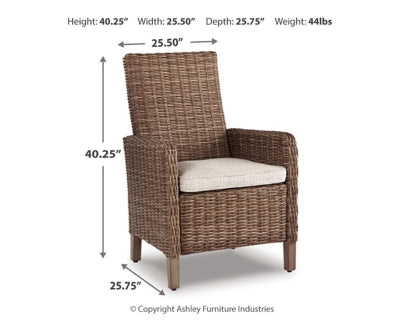 Sillón de exterior Beachcroft con cojín (juego de 2)