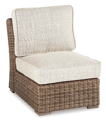 Silla de exterior sin brazos Beachcroft con cojín