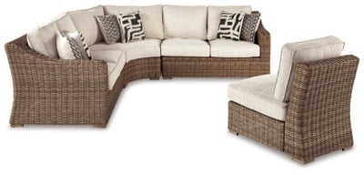 Conjunto de asientos para exterior de 4 piezas Beachcroft