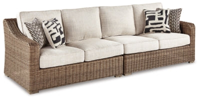 Loveseat de exterior de 2 piezas Beachcroft con cojín