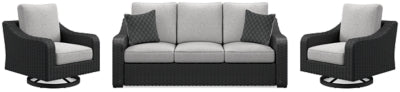Beachcroft Outdoor Sofa and 2 Lounge Chairs