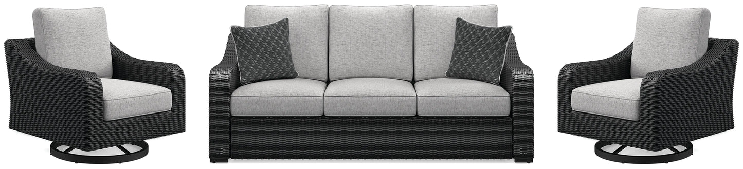 Sofá de exterior y dos sillones Beachcroft