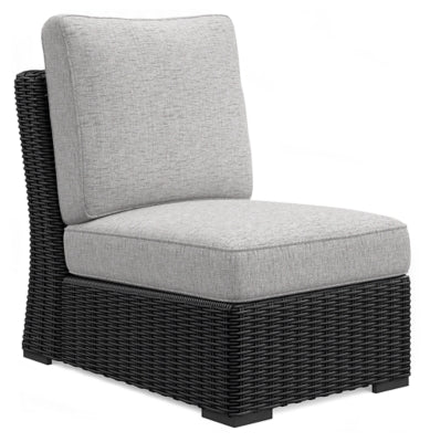 Silla de exterior sin brazos Beachcroft con cojín