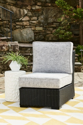 Silla de exterior sin brazos Beachcroft con cojín