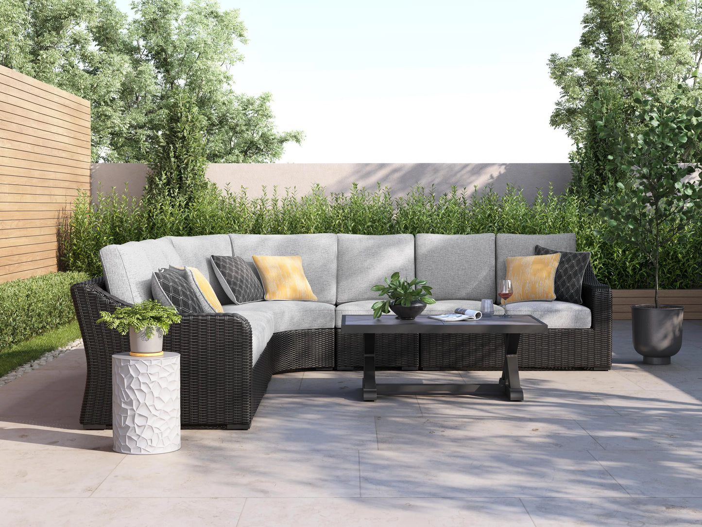 Seccional de exterior de 5 piezas Beachcroft