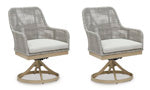 Silla de comedor giratoria para exteriores Seton Creek (juego de 2)