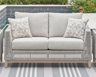 Loveseat de exterior con cojín Seton Creek