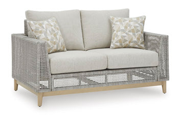 Loveseat de exterior con cojín Seton Creek