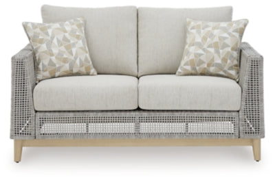 Loveseat de exterior con cojín Seton Creek