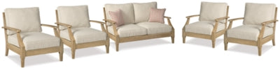 Sofá de dos plazas para exteriores Clare View y 4 sillones