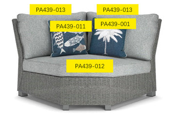Cojín de asiento esquinero de playa de Nápoles