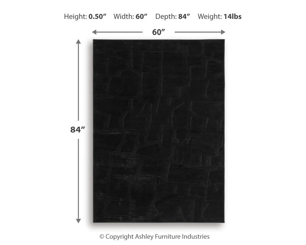 Gibbswell Washable 5' x 7' Area Rug