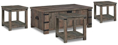 Hollum Coffee Table and 3 End Tables