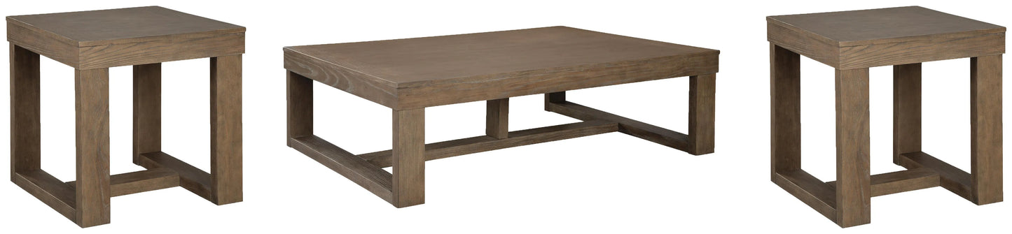 Mesa de centro Cariton y dos mesas auxiliares