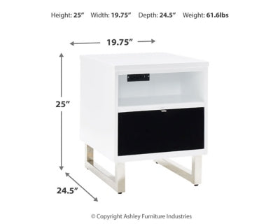 Gardoni Chairside End Table