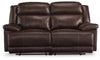 Loveseat seccional reclinable eléctrico de 2 piezas VonKurt