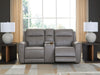Loveseat eléctrico reclinable 5Z-Relaxation con consola