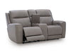 Loveseat eléctrico reclinable 5Z-Relaxation con consola