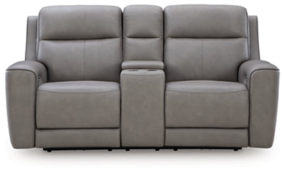 Loveseat eléctrico reclinable 5Z-Relaxation con consola