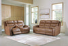 Dreamer Power Reclining Sofa and Loveseat with Audio