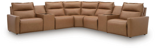 Arrington 7-Piece Power Reclining Sectional with Consoles