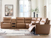 Arrington 7-Piece Power Reclining Sectional with Audio Consoles
